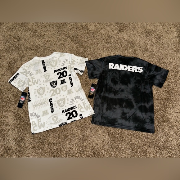 NWT NFL LAS VEGAS RAIDERS JERSEY/TEE BUNDLE - Picture 7 of 7